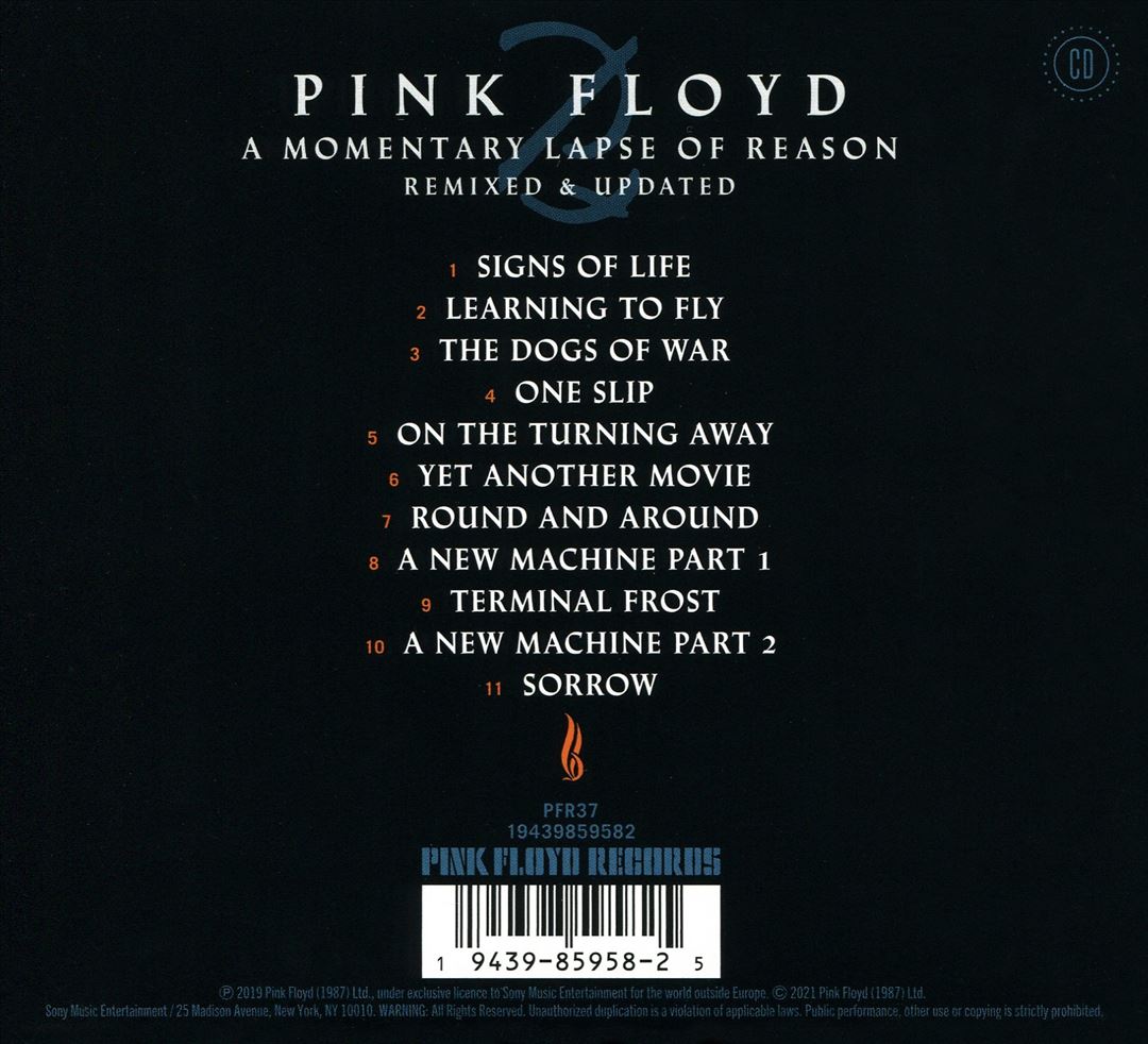 Momentary Lapse of Reason cover art