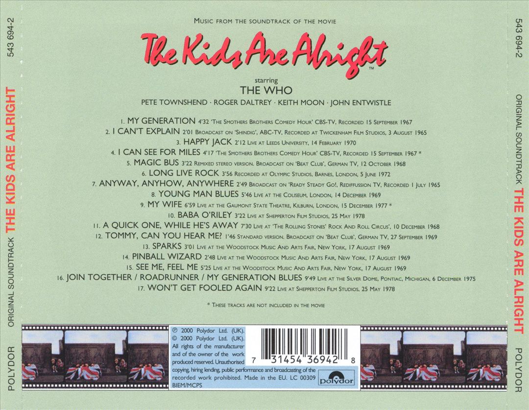 Kids Are Alright cover art