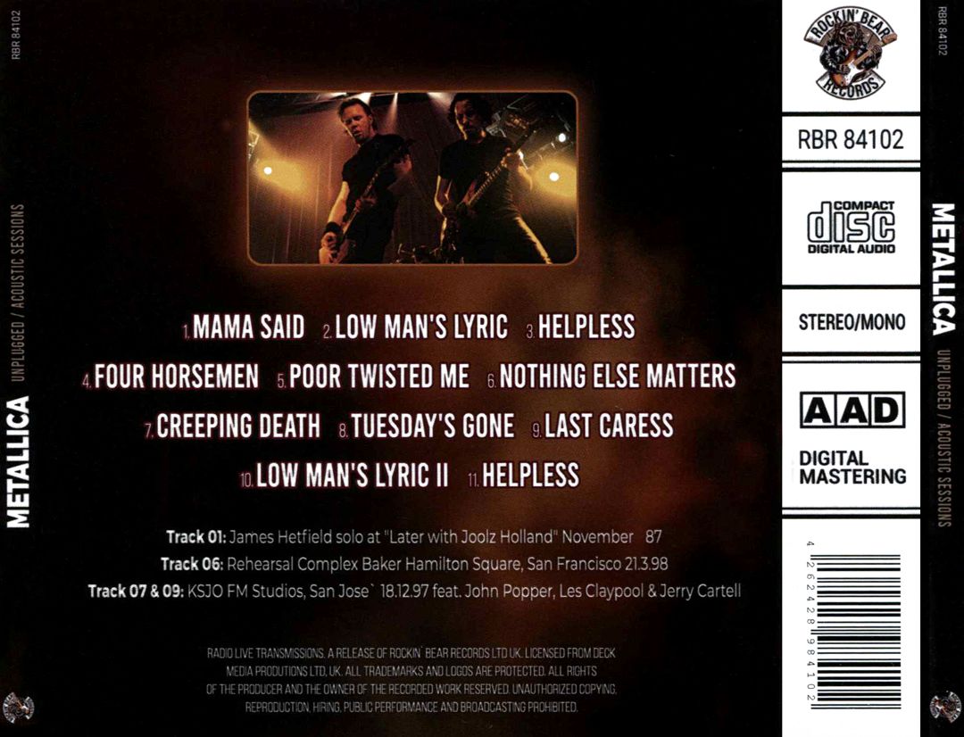 Unplugged: Acoustic Sessions cover art