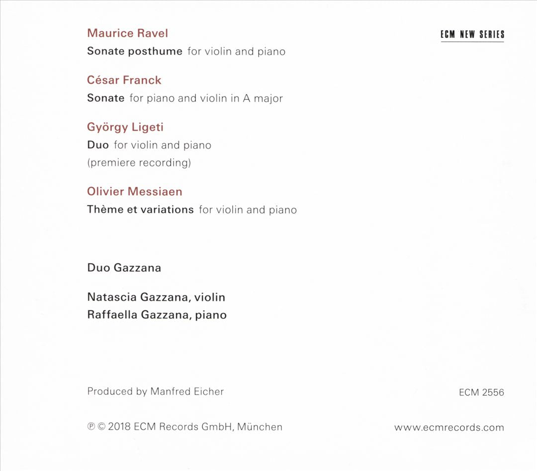 Ravel, Franck, Ligeti, Messiaen cover art