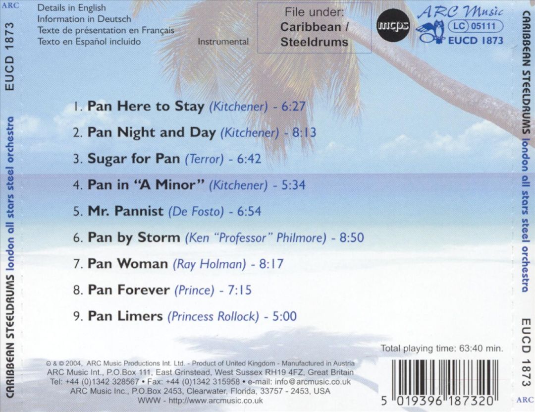 Caribbean Steeldrums: Pan Forever cover art