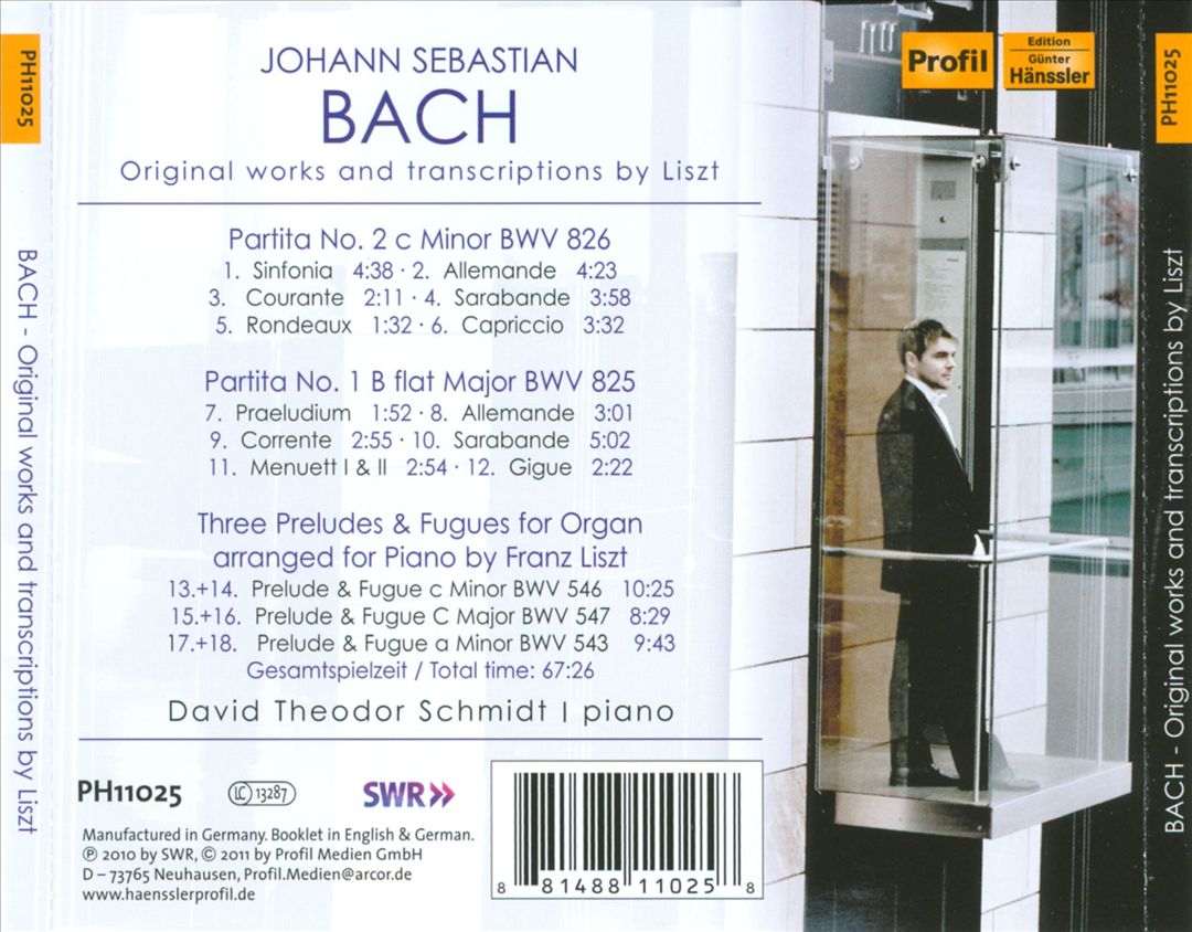 Bach: Original Works and Transcriptions by Liszt cover art