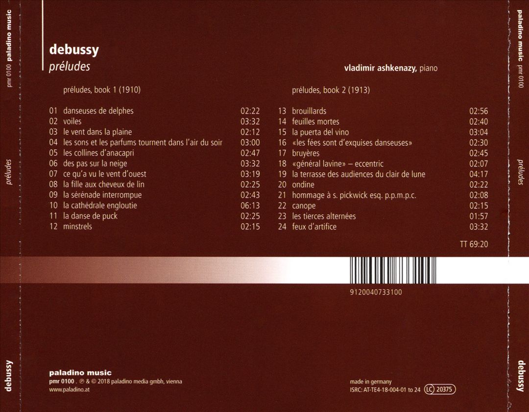 Debussy: Préludes cover art