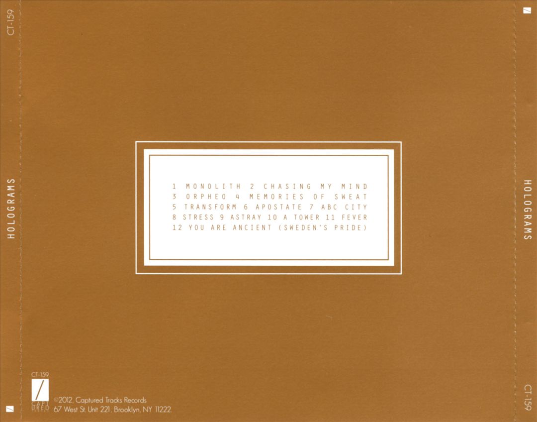 Holograms cover art
