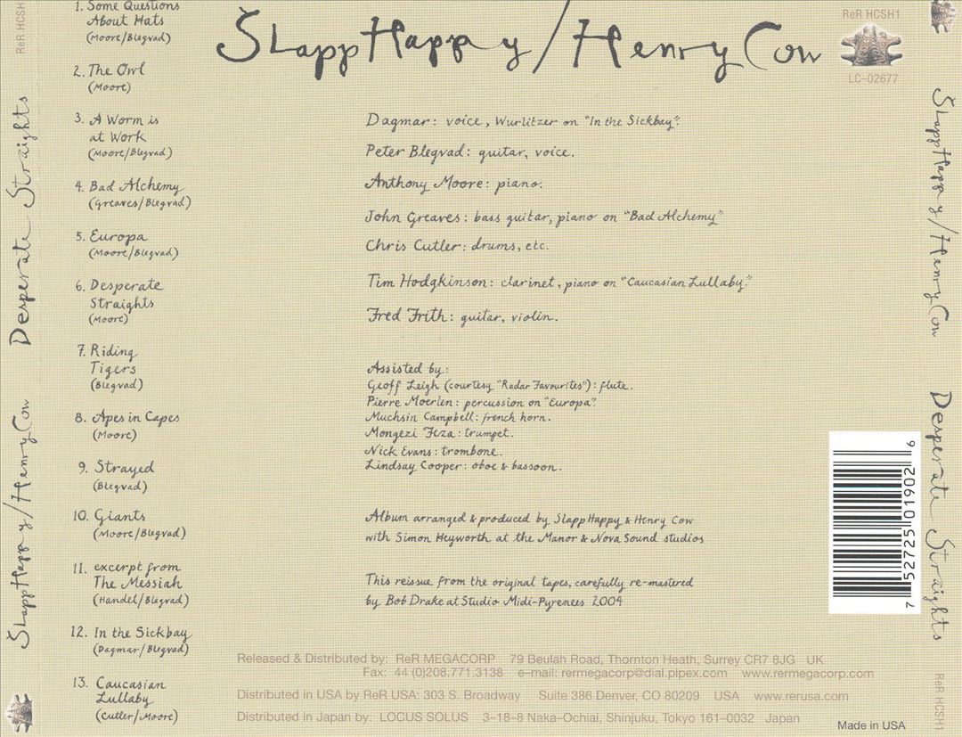 Desperate Straights cover art
