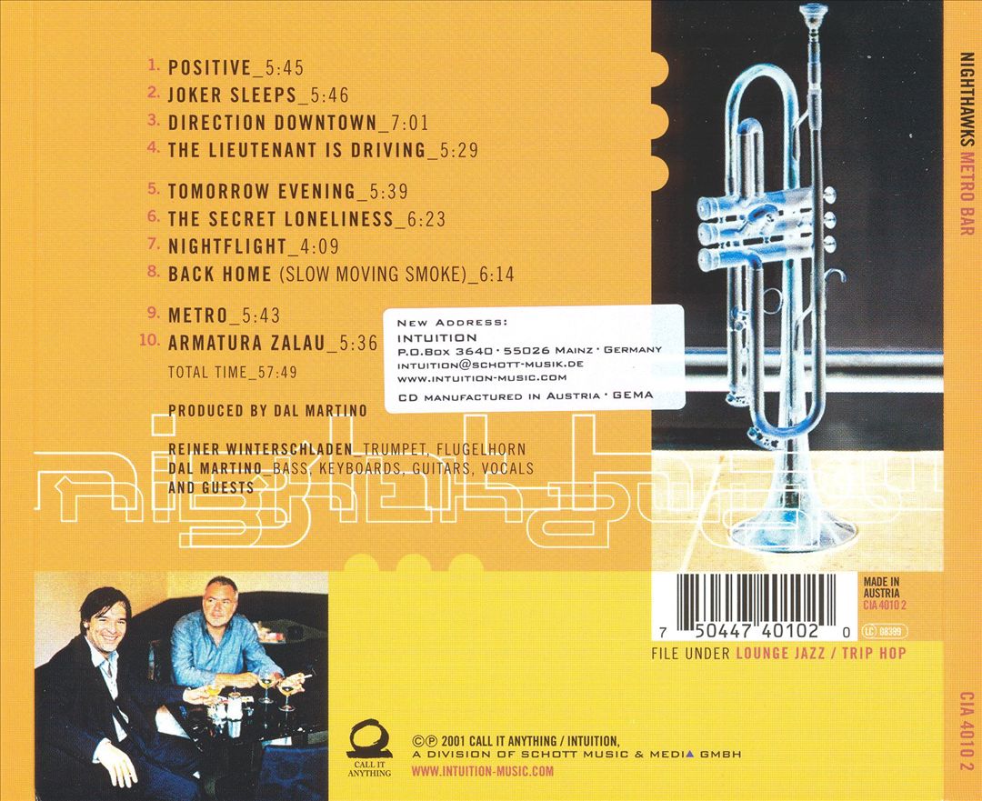 Metro Bar cover art