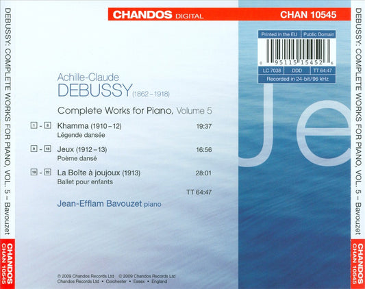 Debussy: Complete Works for Piano, Vol. 5 cover art