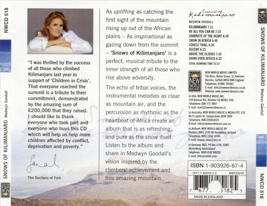 Snows of Kilimanjaro cover art