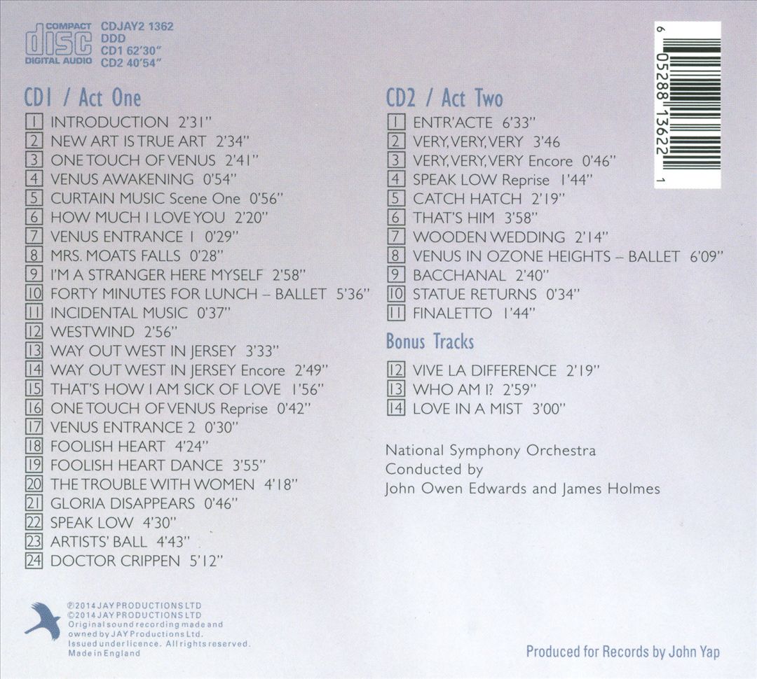 One Touch of Venus cover art