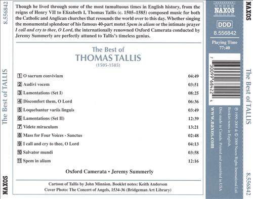 Best of Tallis cover art