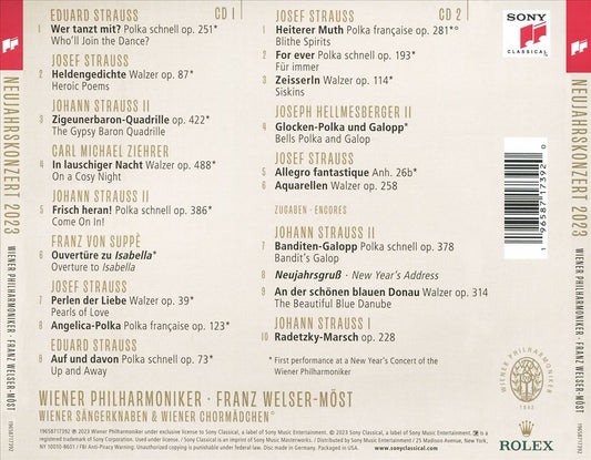 Neujahrskonzert 2023 New Year's Concert cover art