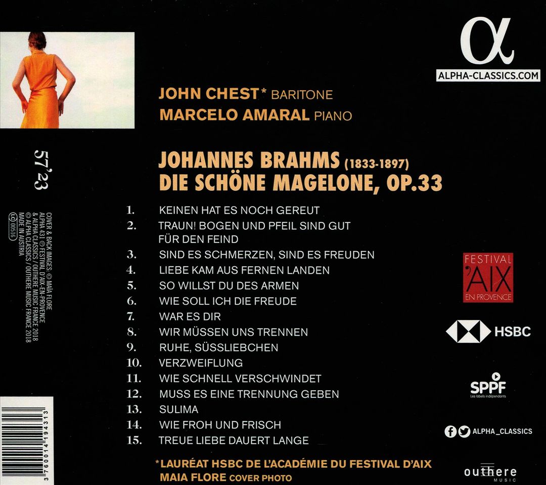 Brahms: Die schöne Magelone cover art