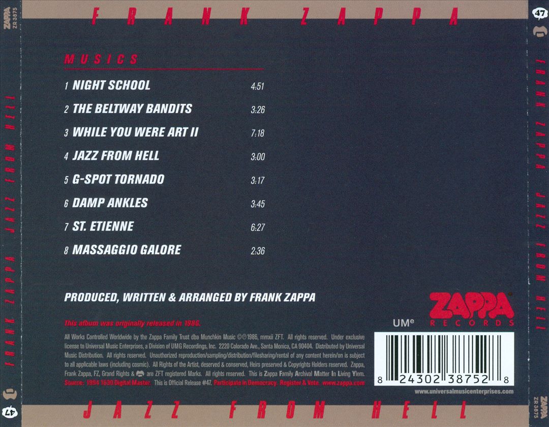 Jazz from Hell cover art