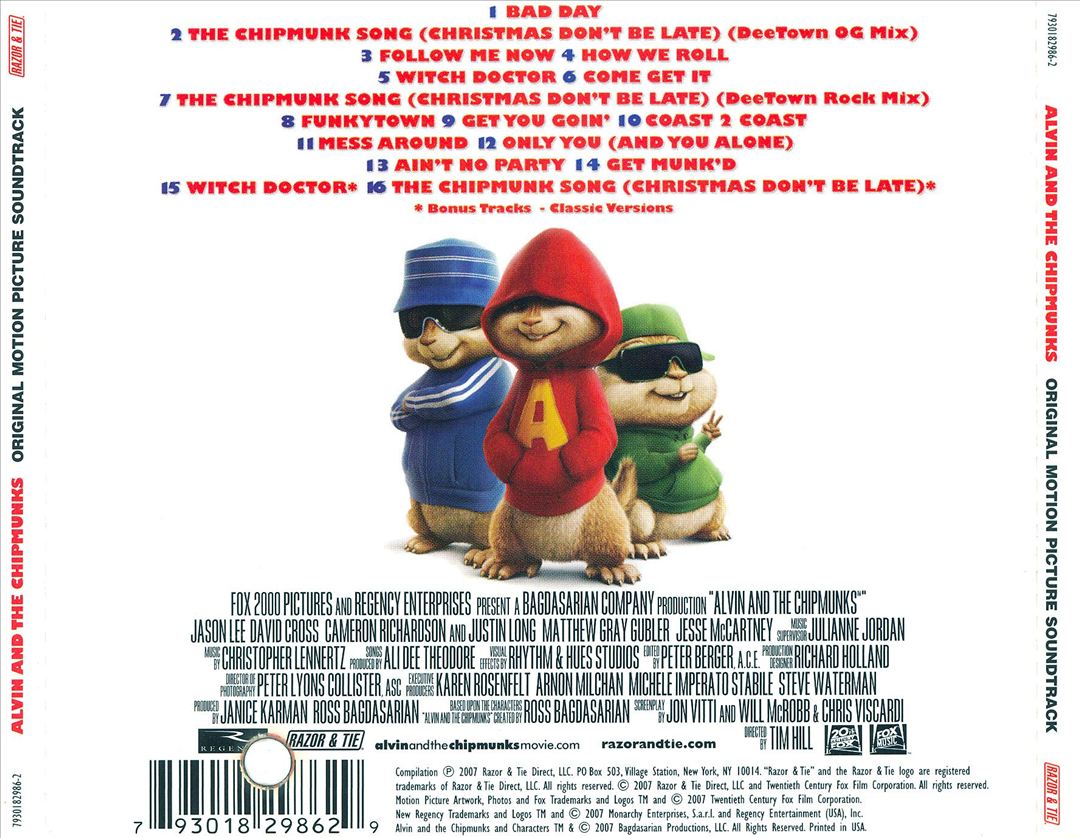 Alvin and the Chipmunks [Original Soundtrack] cover art