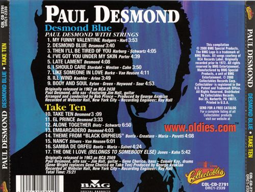 Desmond Blue/Take Ten cover art