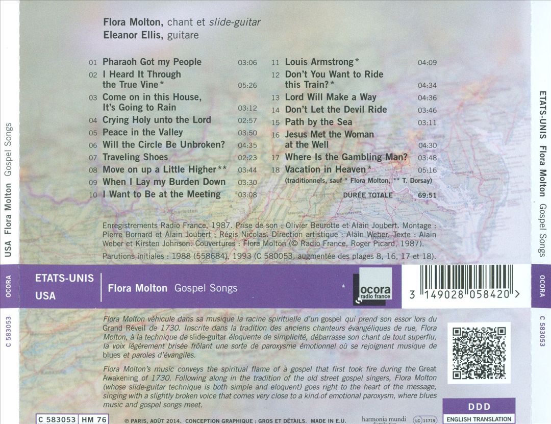Etats-Unis: Gospel Songs cover art