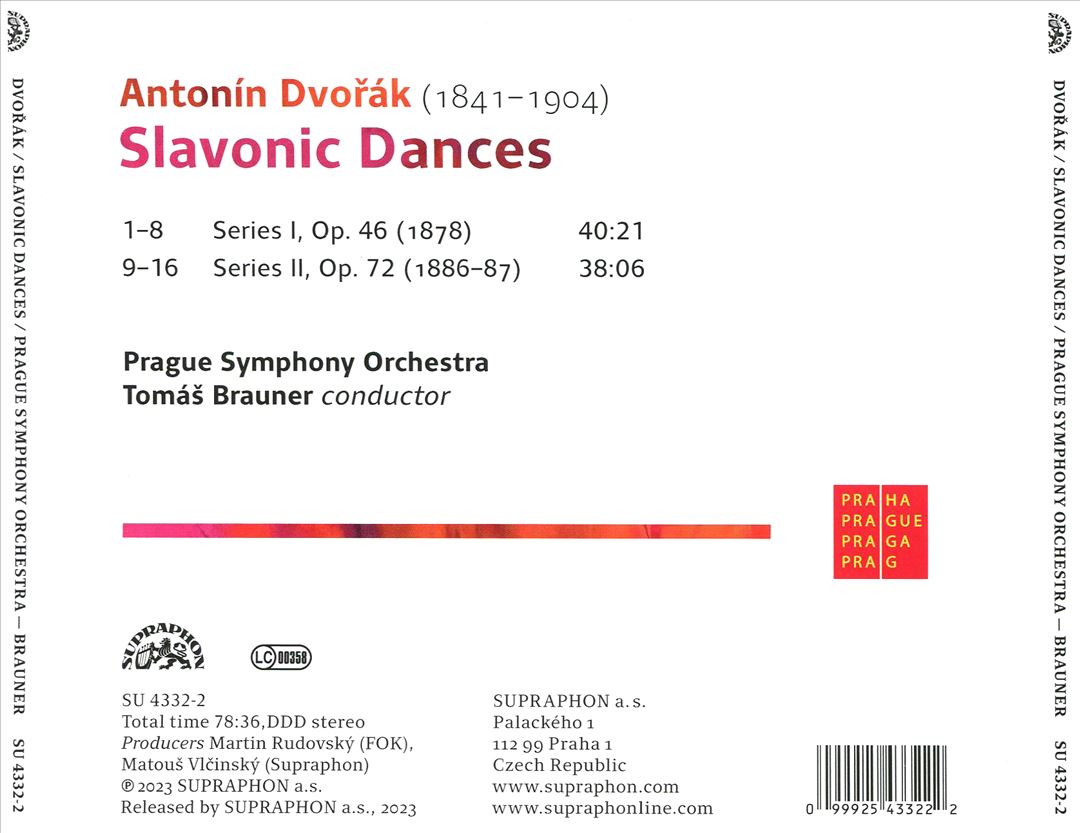 Dvorák: Slavonic Dances cover art