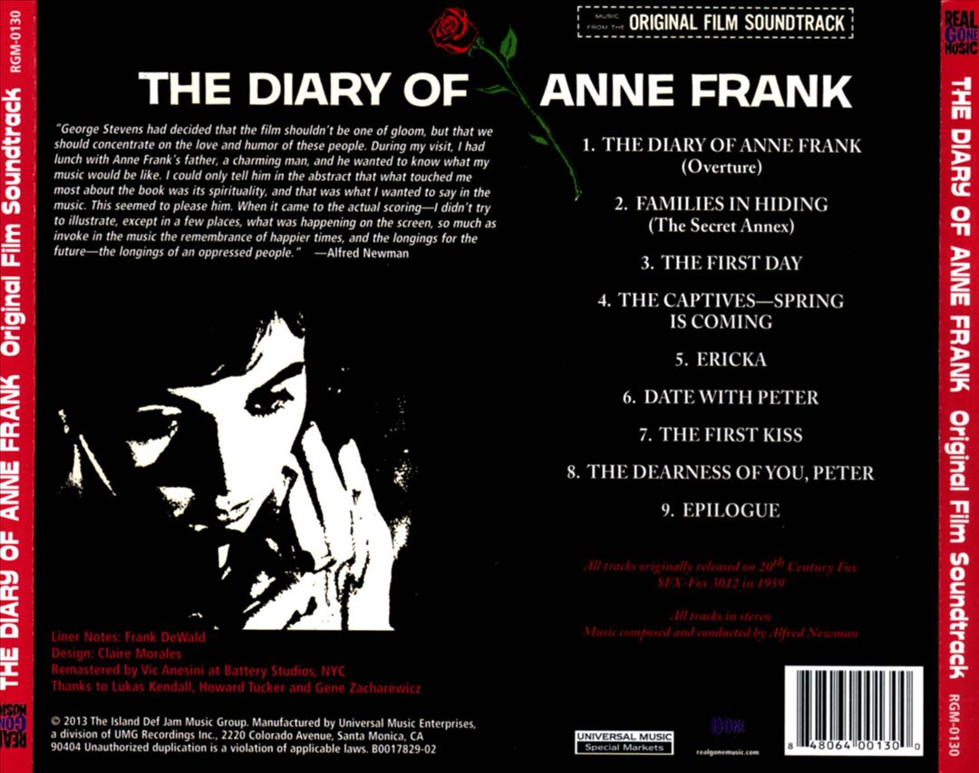 Diary of Anne Frank [Original Film Soundtrack] cover art