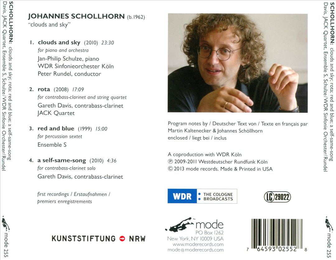 Johannes Schöllhorn: Clouds and Sky cover art