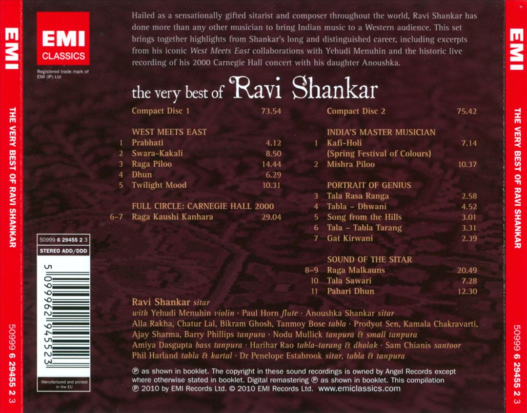 Very Best of Ravi Shankar [EMI] cover art