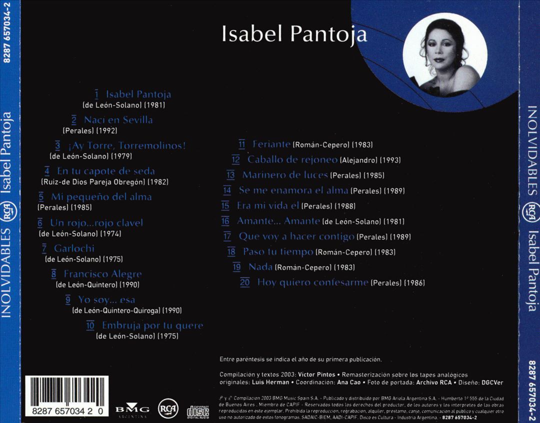 Inolvidables RCA: 20 Grandes Exitos cover art