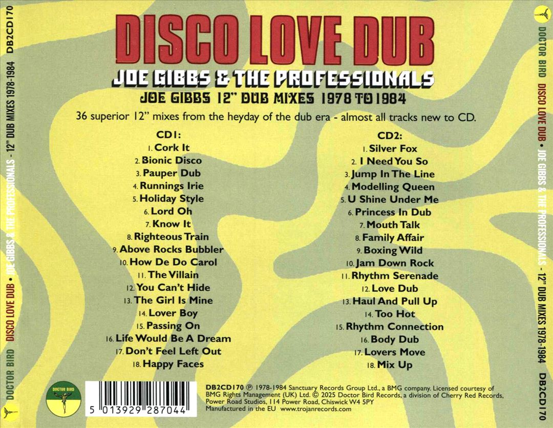 Disco Love Dub: Joe Gibbs 12 Dub Mixes 1978-1984 cover art