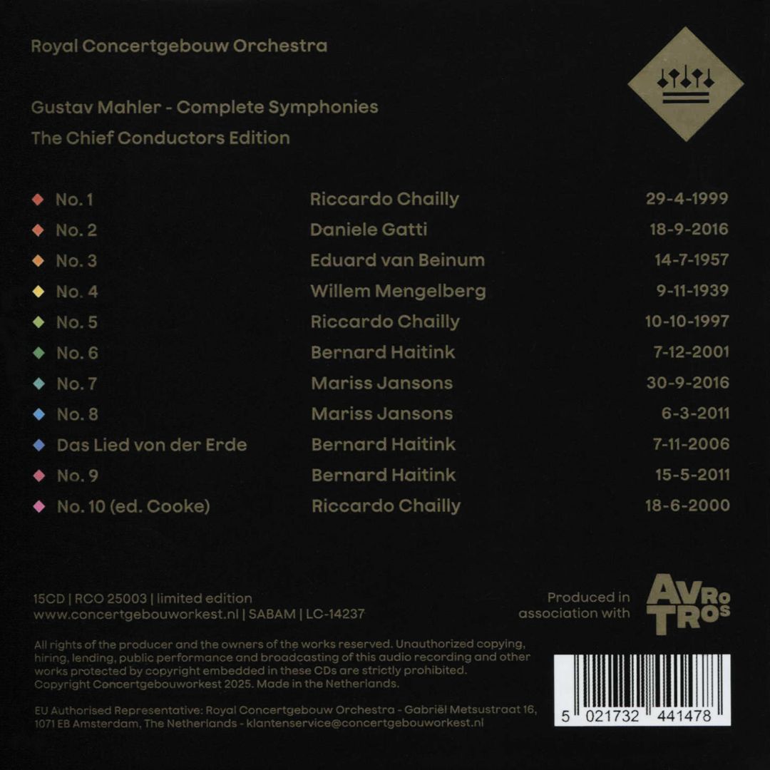 Gustav Mahler: Complete Symphonies - The Chief Conductors Edition cover art