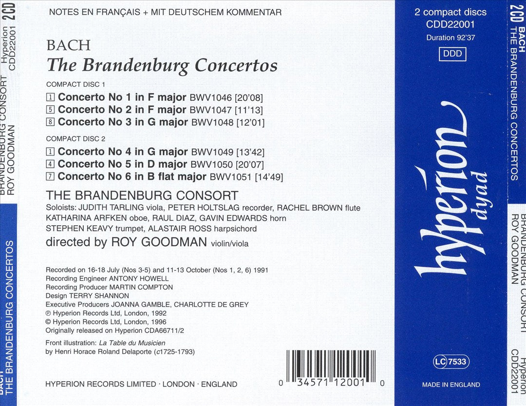 Bach: The Brandenburg Concertos cover art