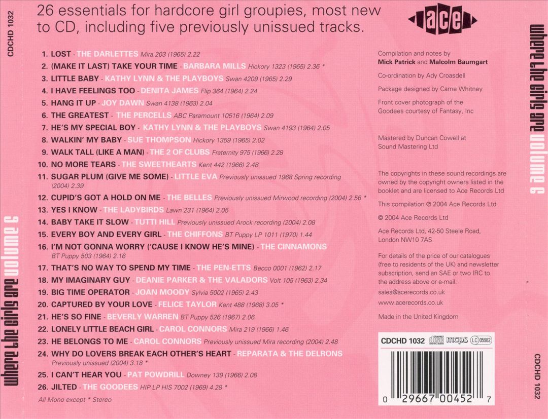 Where the Girls Are, Vol. 6 cover art