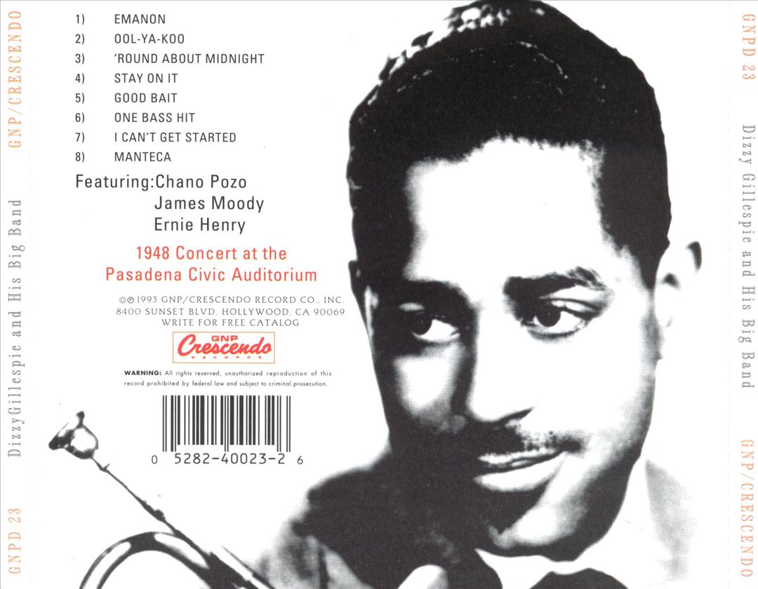 Dizzy Gillespie and His Big Band: In Concert cover art