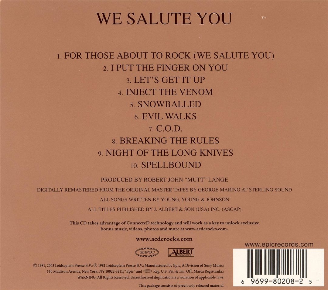 For Those About To Rock We Salute You cover art
