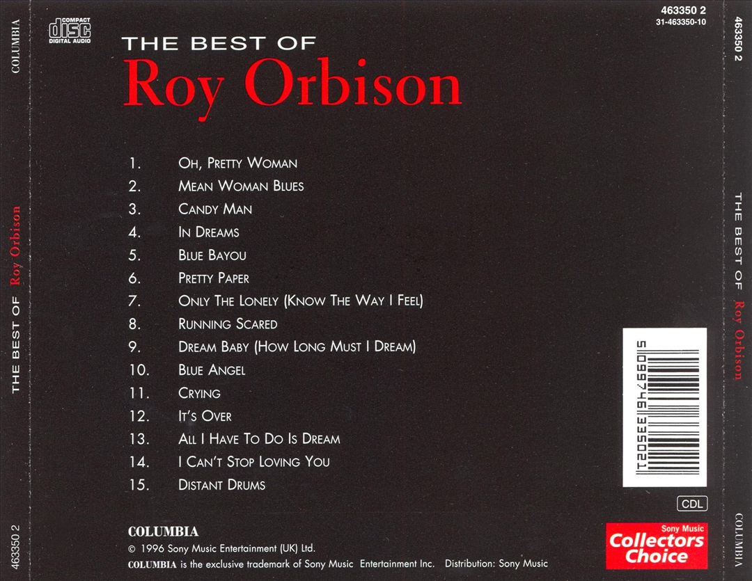 Pretty Woman: The Best of Roy Orbison [Classics] cover art