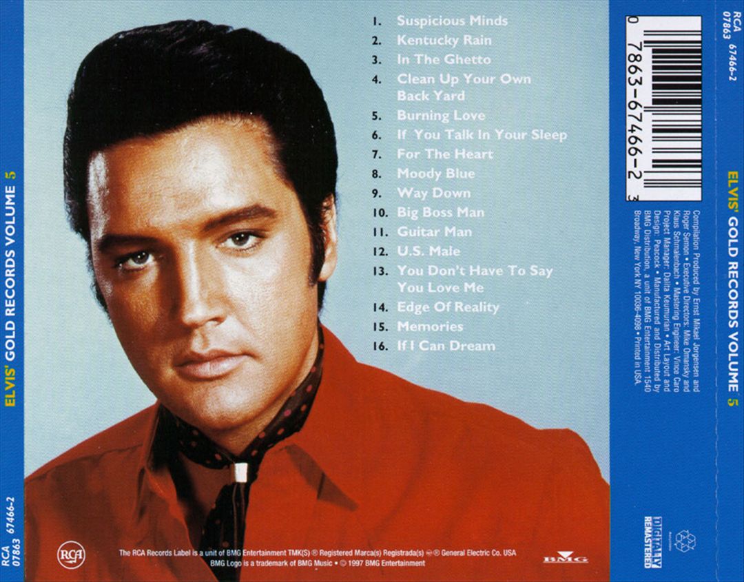 Elvis' Gold Records, Vol. 5 cover art