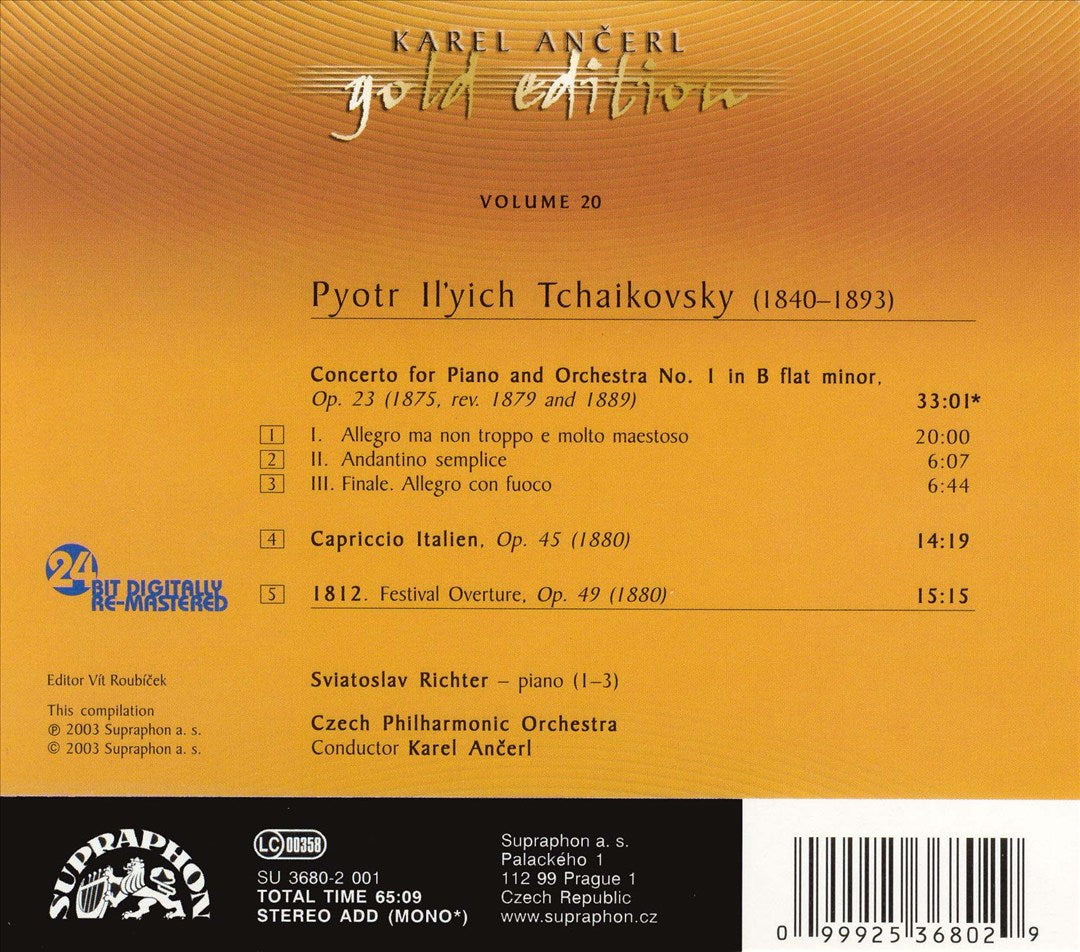 Karel Ancerl Conducts Tchaikovsky cover art