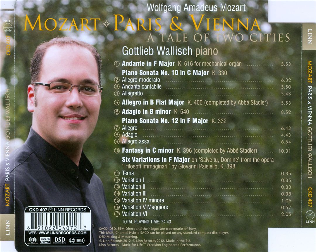 Mozart: Paris & Vienna cover art