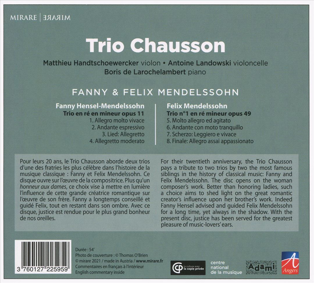 Fanny & Felix Mendelssohn cover art