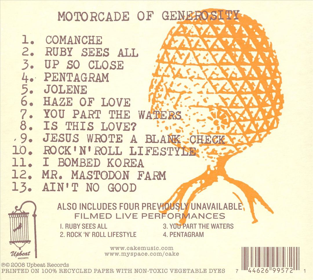 Motorcade of Generosity cover art