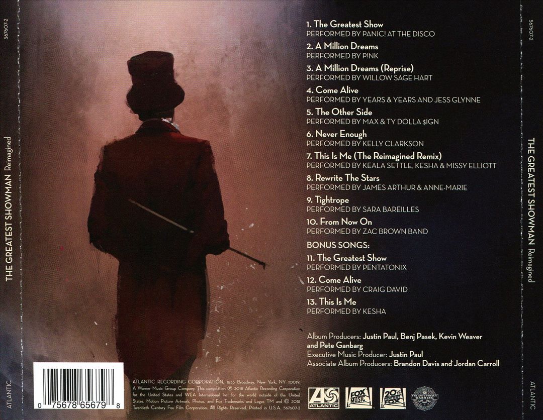 Greatest Showman: Reimagined cover art