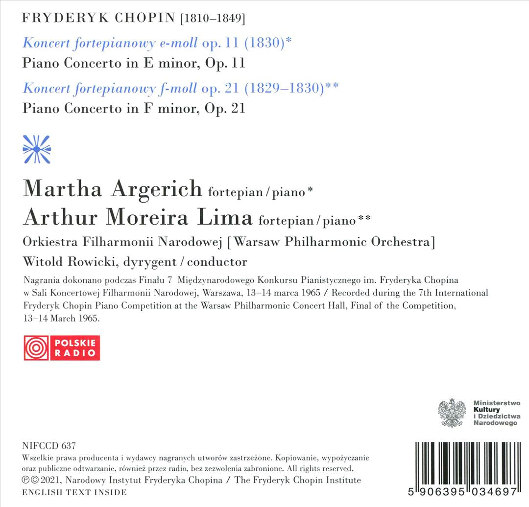 Chopin: Piano Concertos 1 & 2 cover art