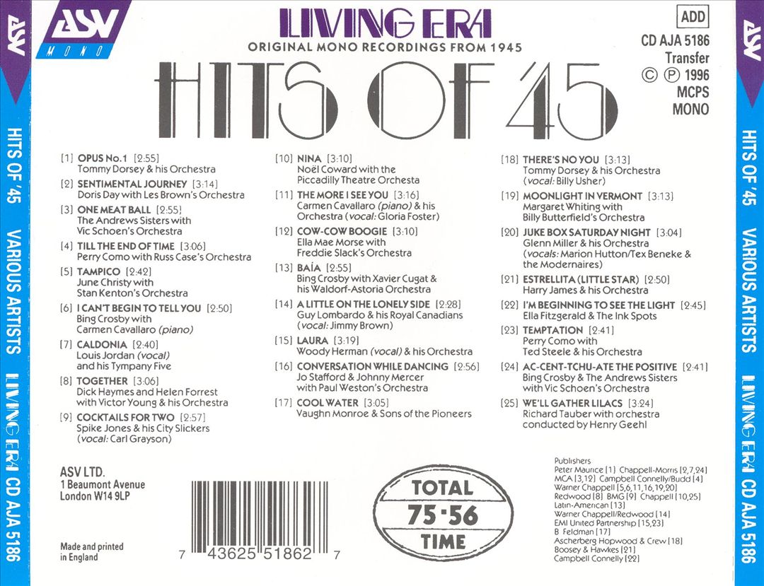Hits of '45 cover art