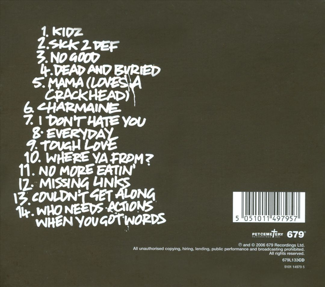 Who Needs Actions When You Got Words cover art