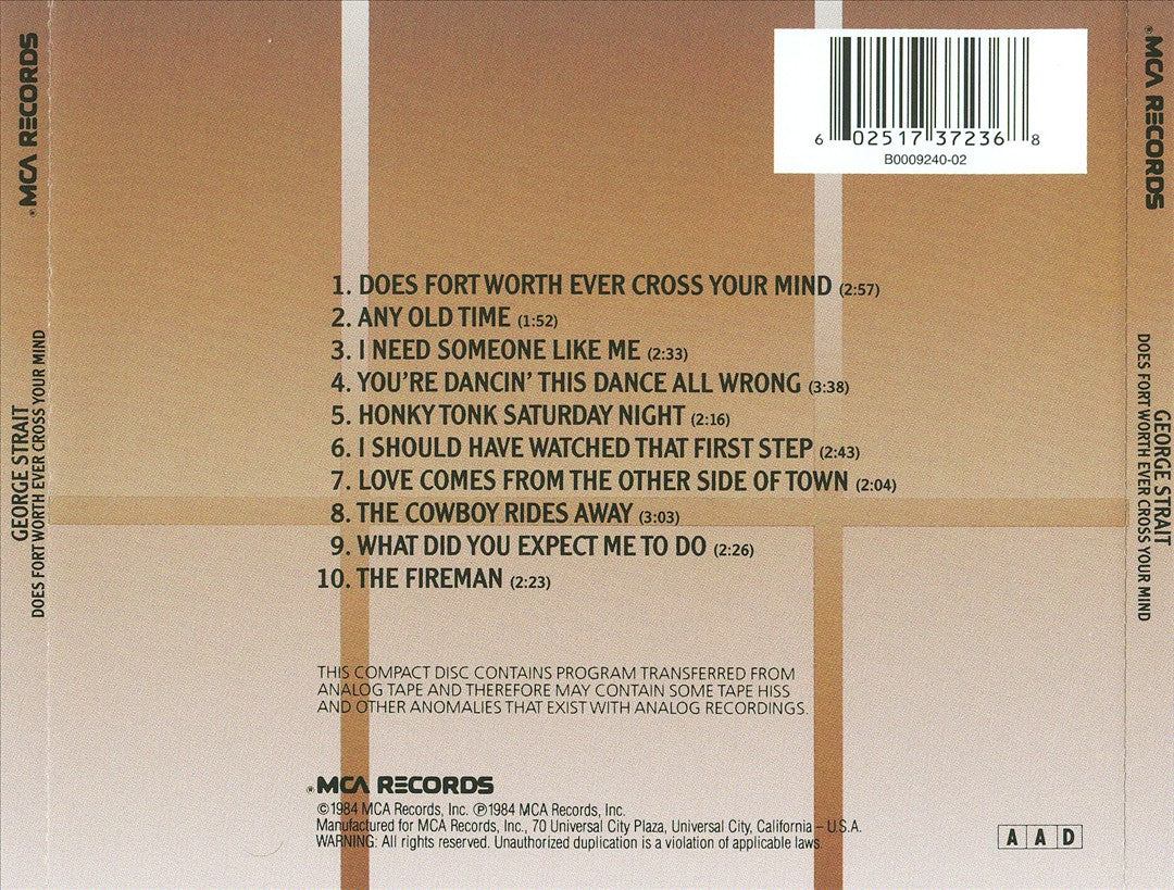 Does Fort Worth Ever Cross Your Mind cover art