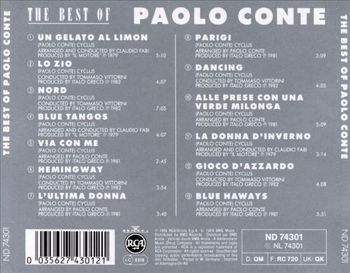 Best of Paolo Conte [RCA] cover art