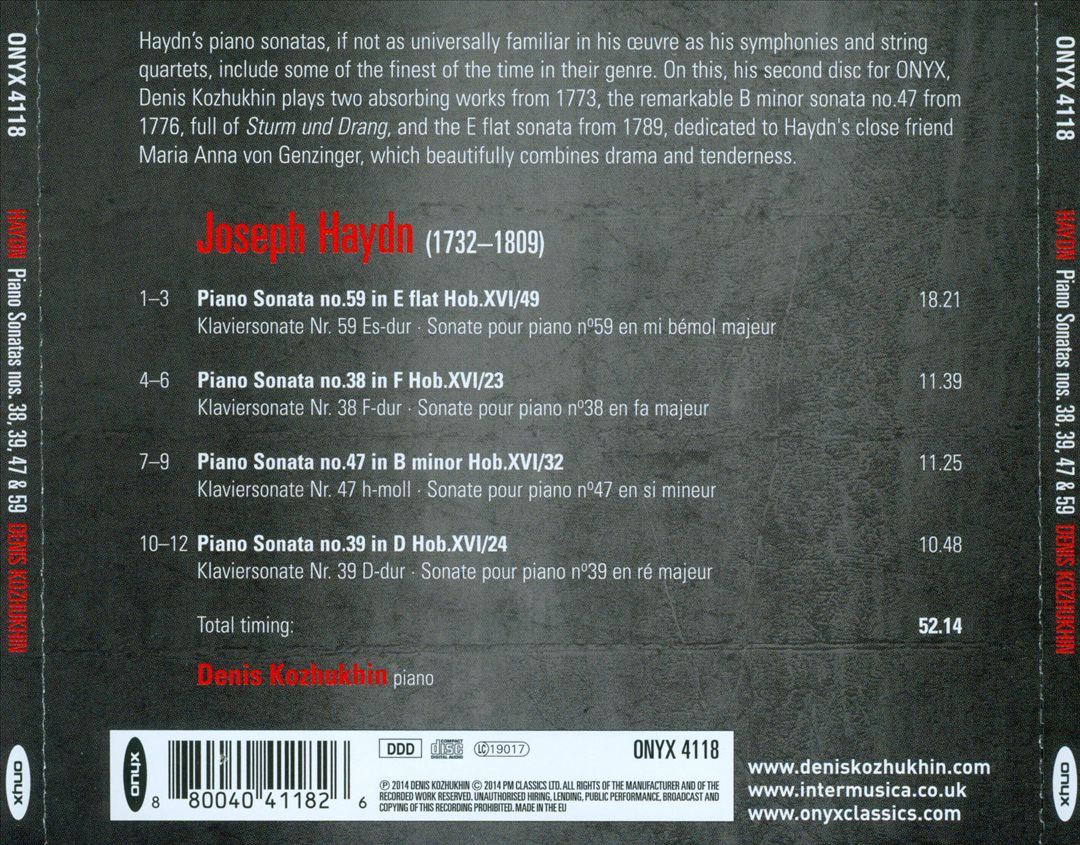 Haydn: Piano Sonatas cover art