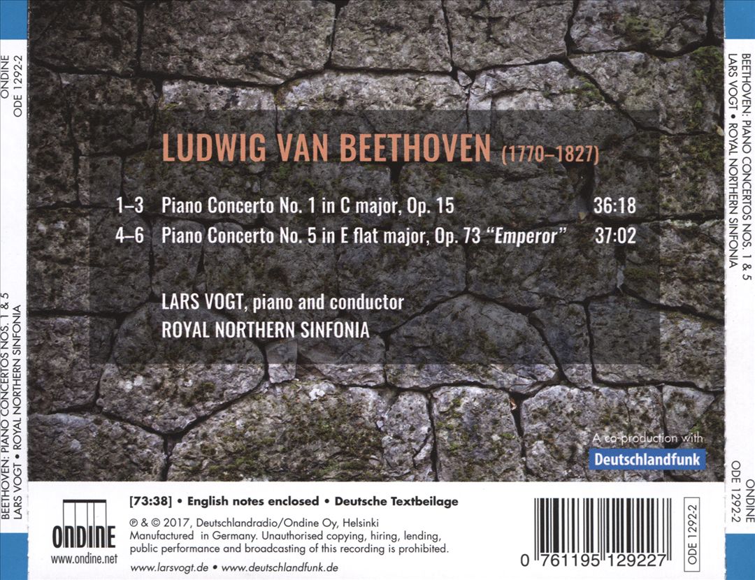 Beethoven: Piano Concertos Nos. 1 & 5 cover art