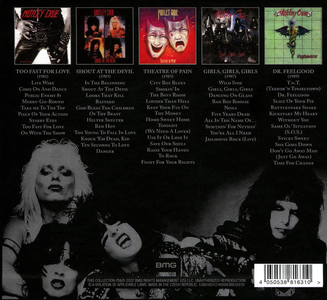Crücial Crüe: The Studio Albums 1981-1989 cover art