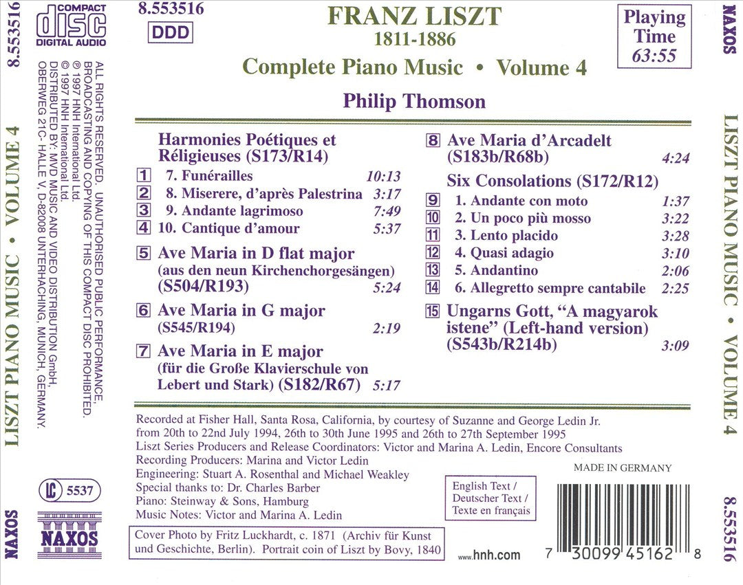 Liszt: Complete Piano Music, Vol. 4 cover art
