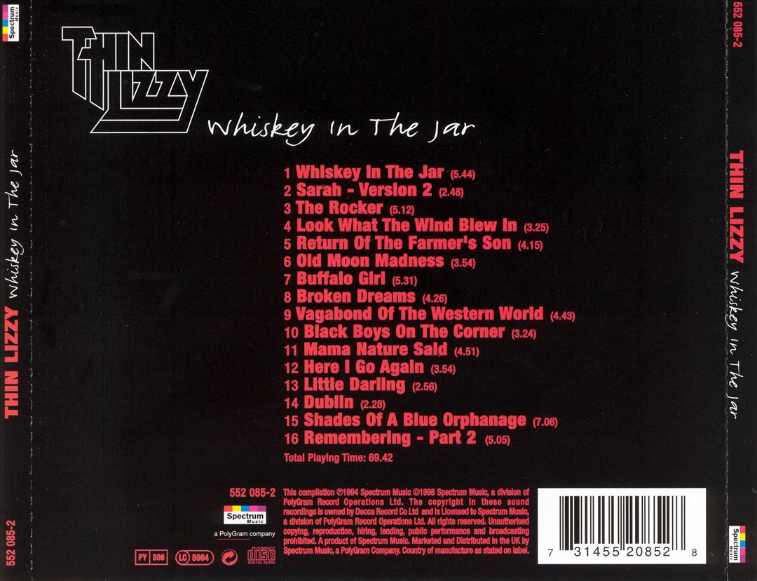 Whiskey in the Jar [Spectrum] cover art