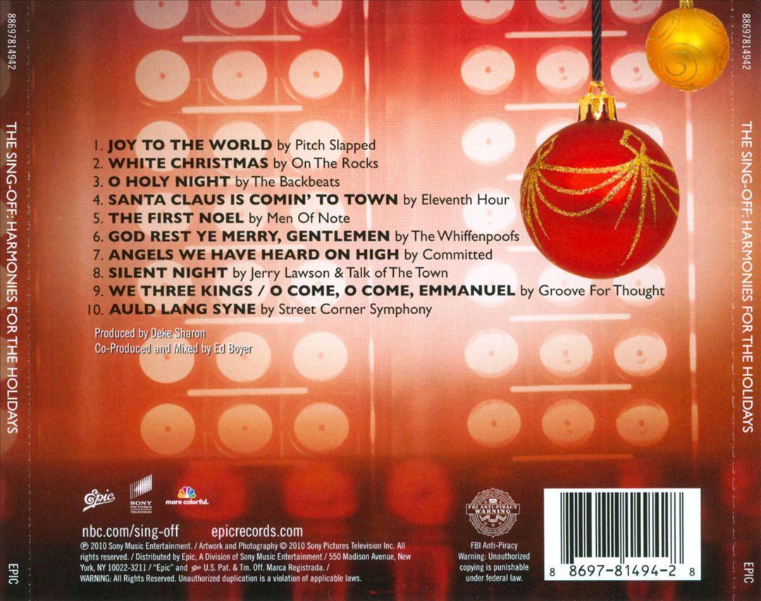 Sing-Off: Harmonies for the Holidays [Original TV Soundtrack] cover art