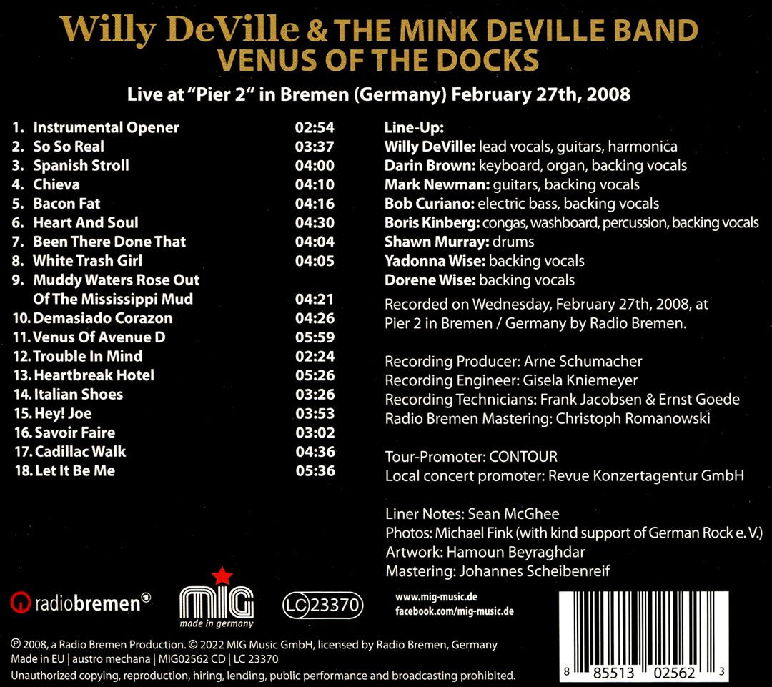 Venus of the Docks [Live in Bremen, 2008] cover art